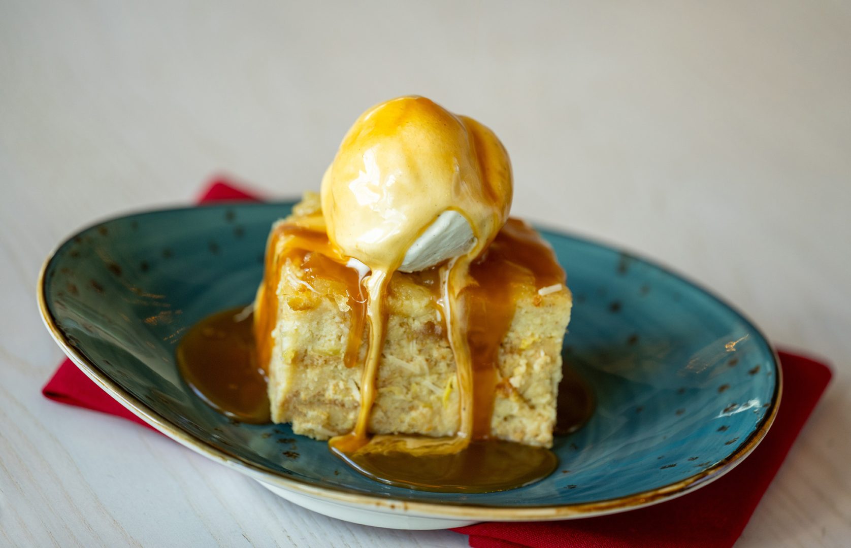 Plant-Based Coconut-Pineapple Bread Pudding 