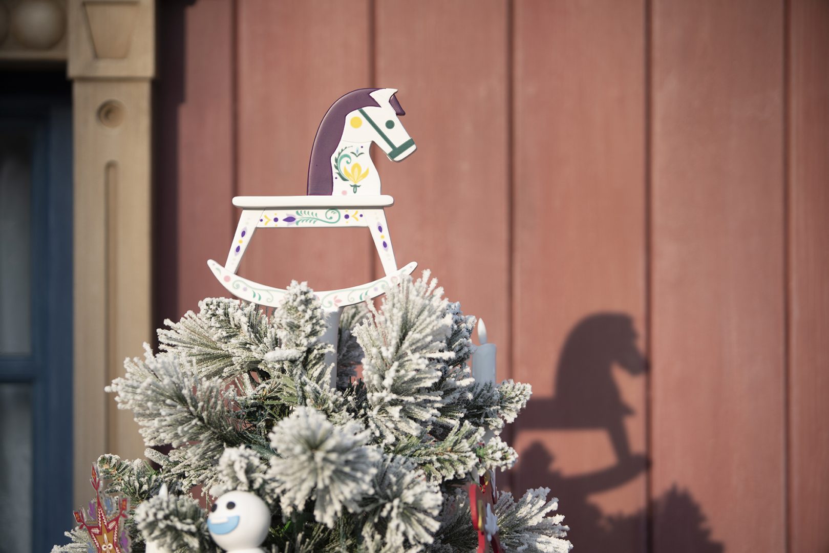 Holiday decor at World of Frozen