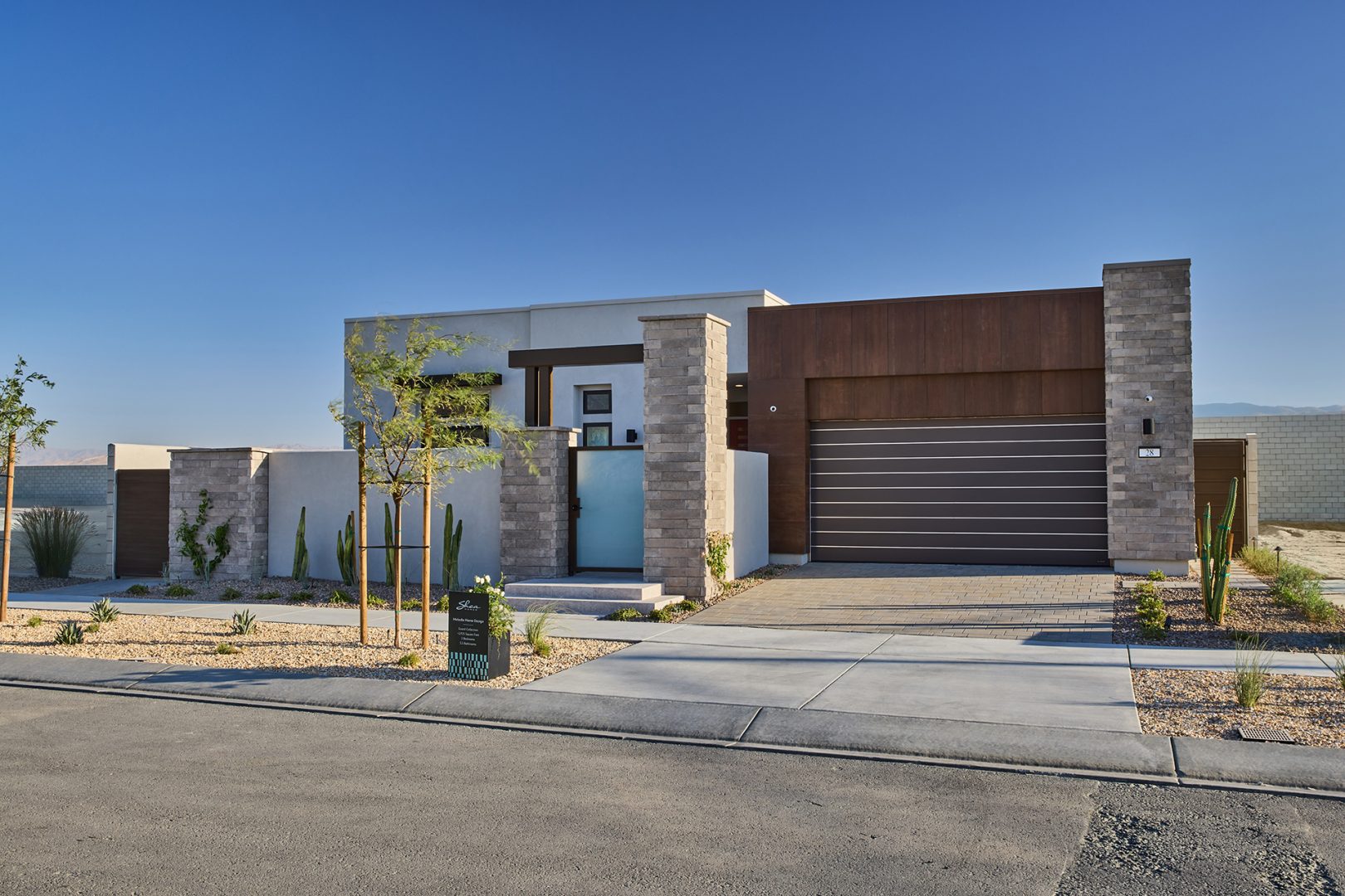 Melodia model home exterior at Cotino, A Storyliving by Disney community