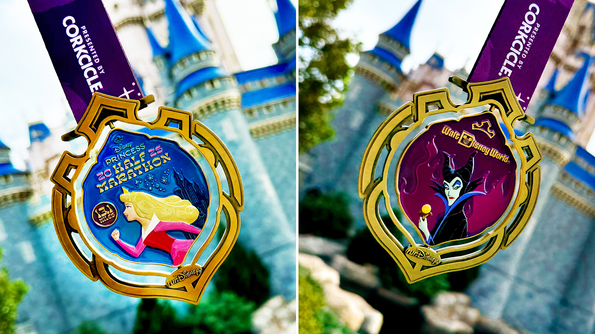 Regal and Evil runDisney Medals for the 2025 Princess Half Marathon