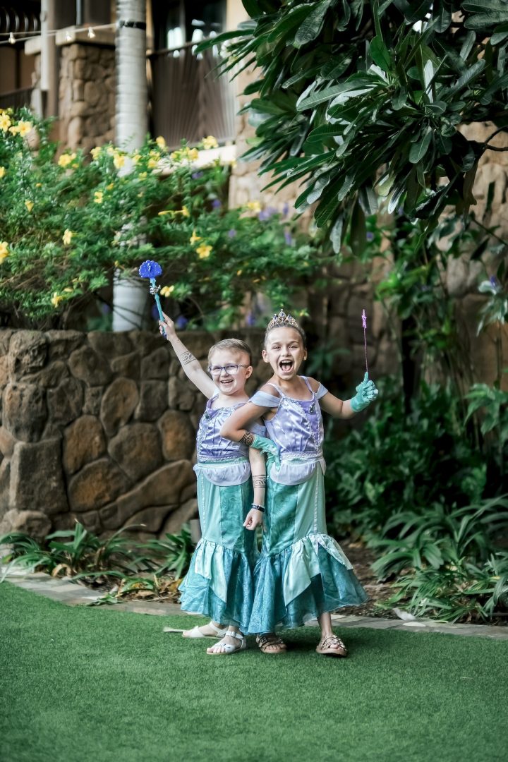 Make-A-Wish kids and family at Aulani Wish Week 2024