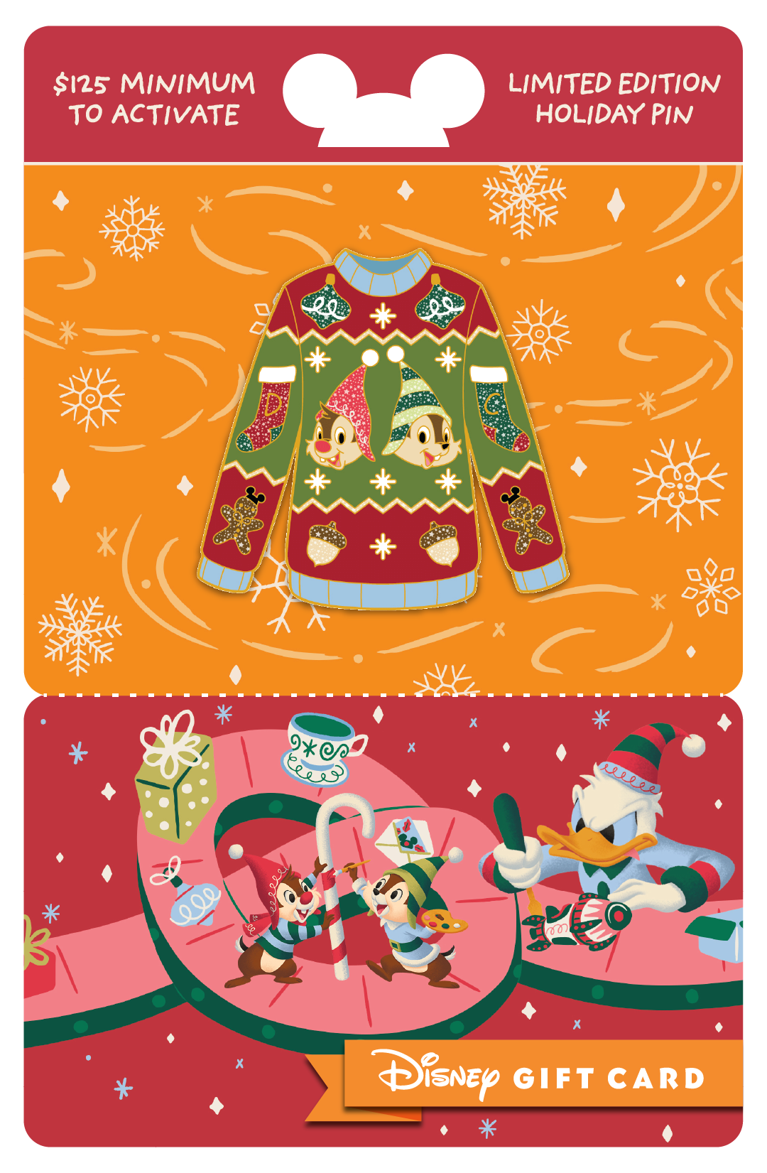 New Disney Holiday Pin Gift Cards Spark the Joy of Giving