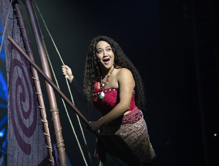 Moana in “Disney The Tale of Moana” aboard Disney Cruise Line’s newest ship, the Disney Treasure