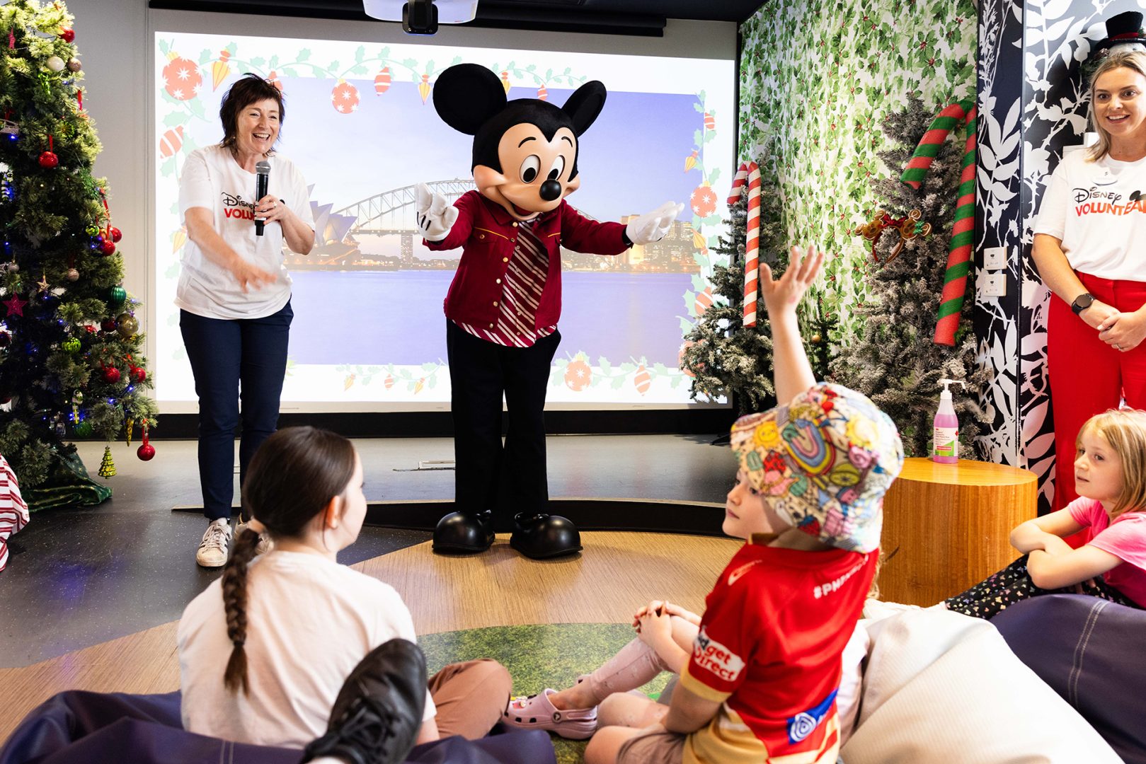 Mickey Mouse makes surprise visits with Starlight Children’s Foundation in Sydney, Australia