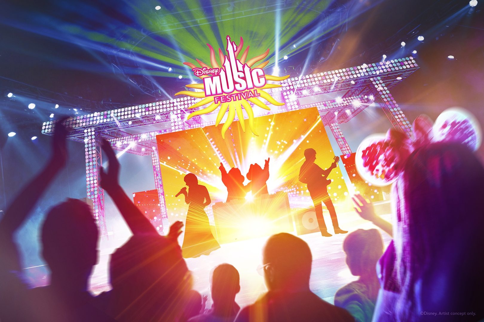 Concept art for Disney Music Festival