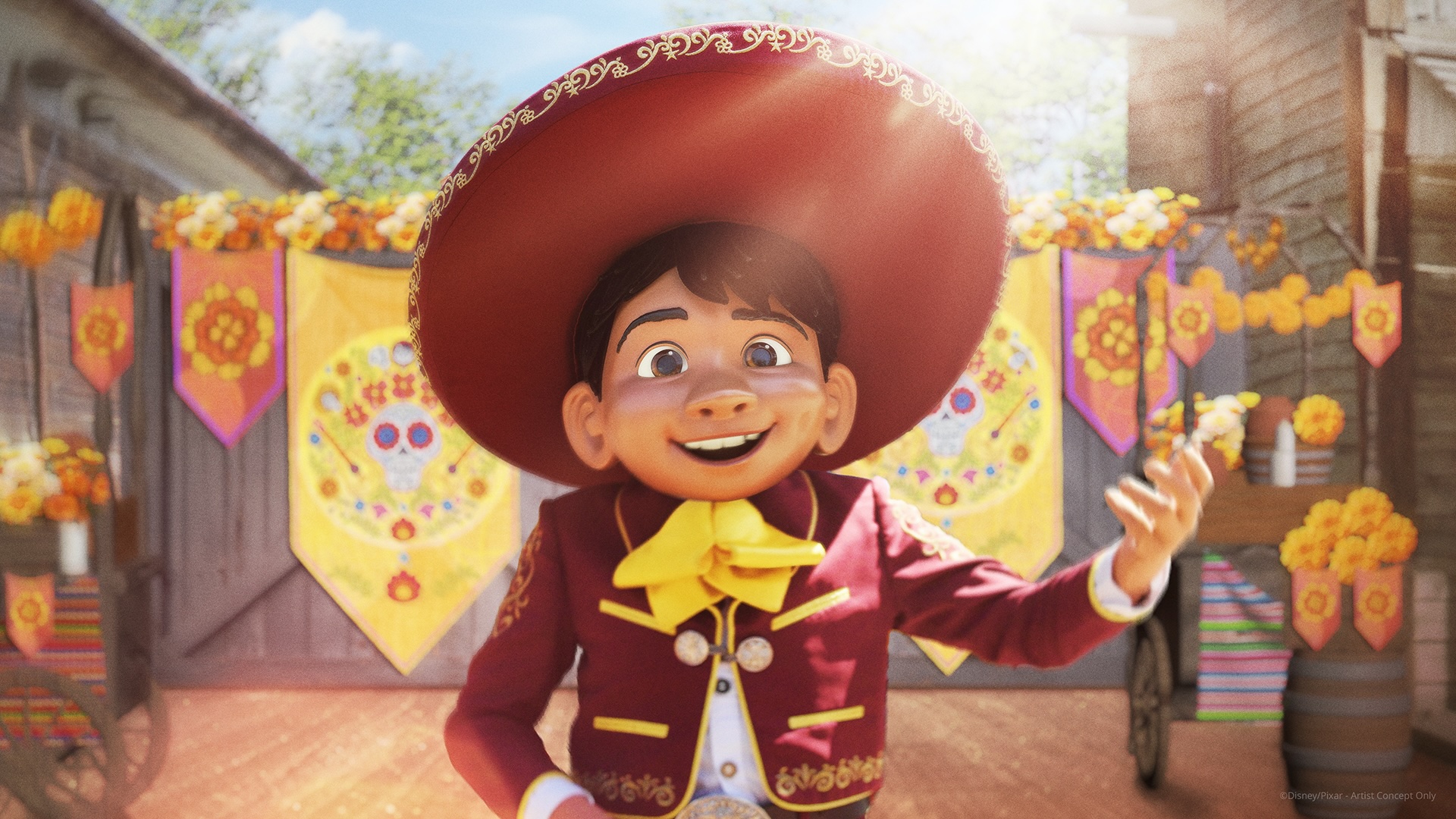 Miguel in concept art for Disney Music Festival