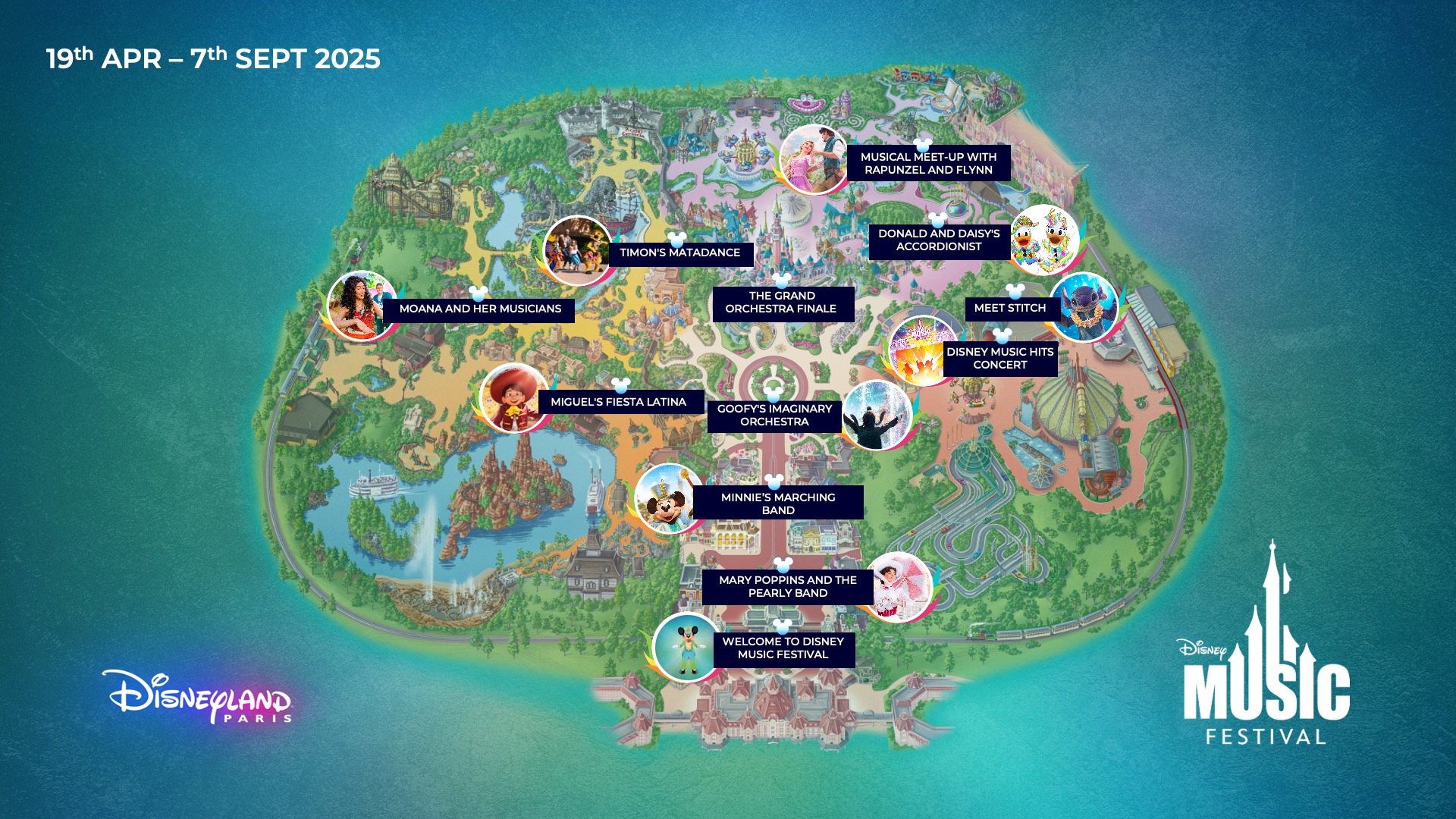 Map of Disneyland Paris