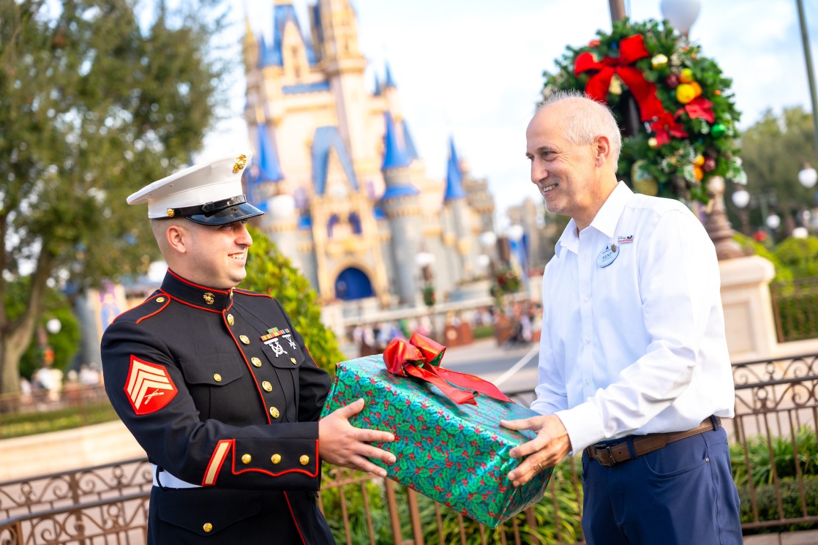 Marine and Disney dad team up through Toys for Tots 