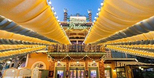 The storytelling of Princess Tiana spans throughout New Orleans Square and Bayou Country in Disneyland Park