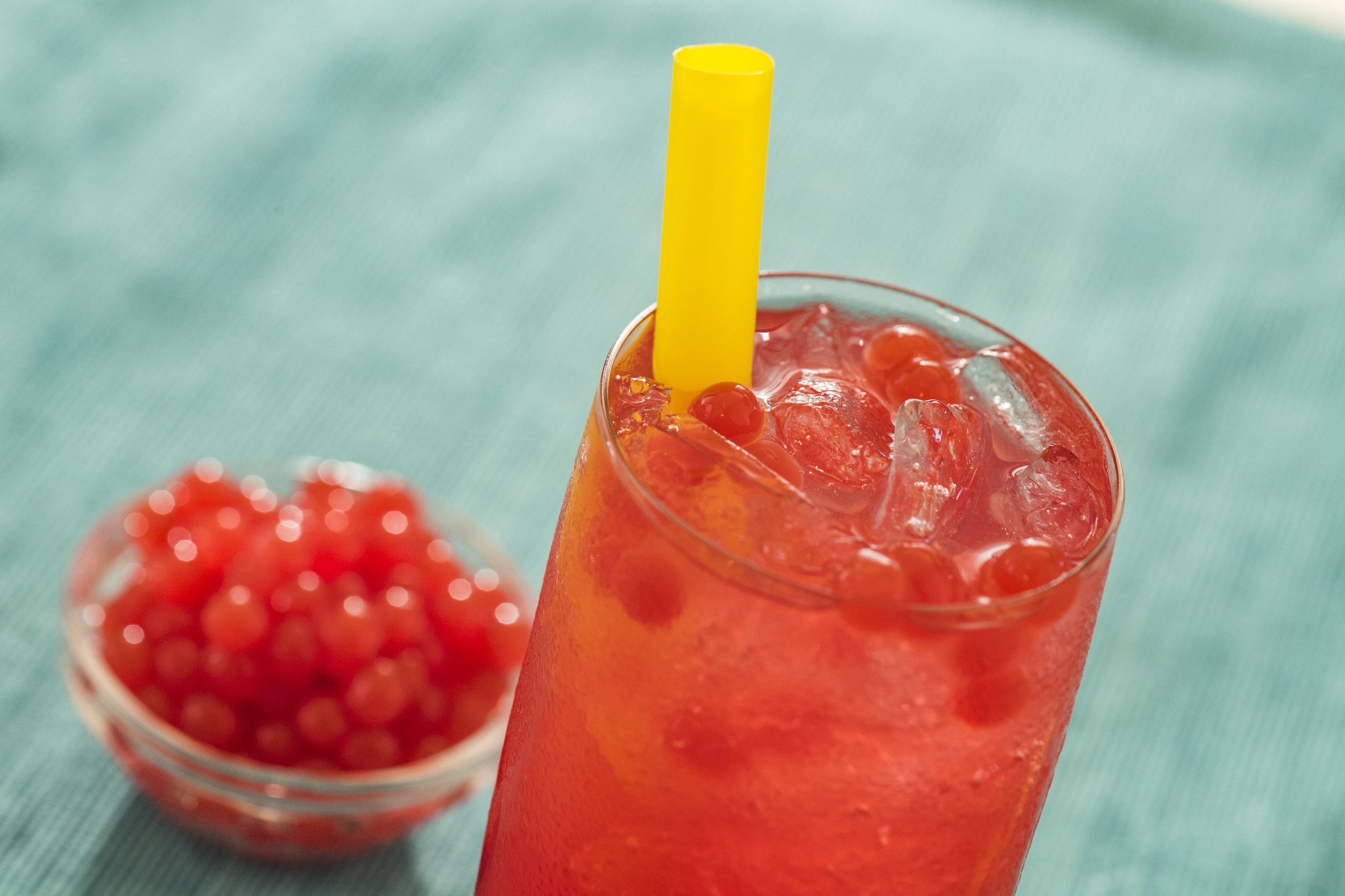 Disney Eats Cherry Lemonade with Cherry Pearls