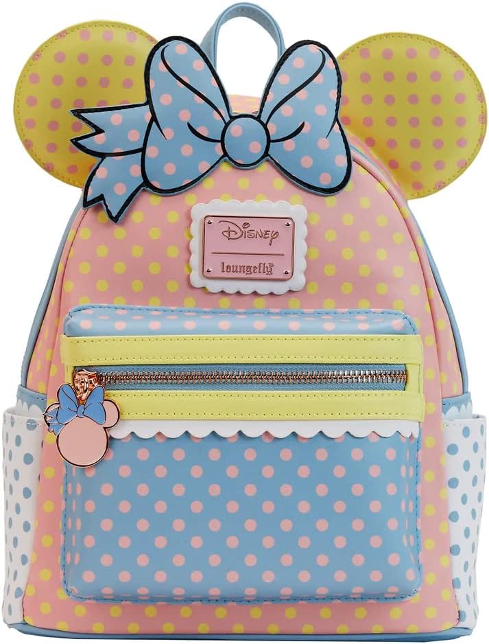 Loungefly Disney Minnie Mouse Pastel Polka Dot Mini Backpack