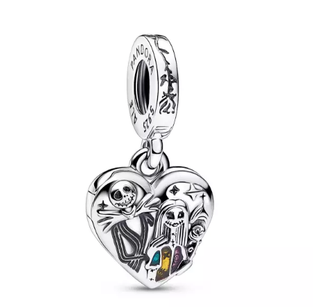 Disney Tim Burton’s The Nightmare Before Christmas heart-shaped dangle charm by Pandora