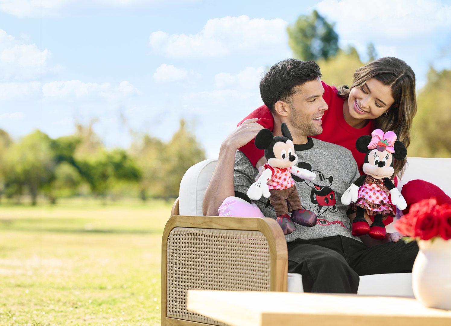 Mickey and Minnie Valentine's Day Plush