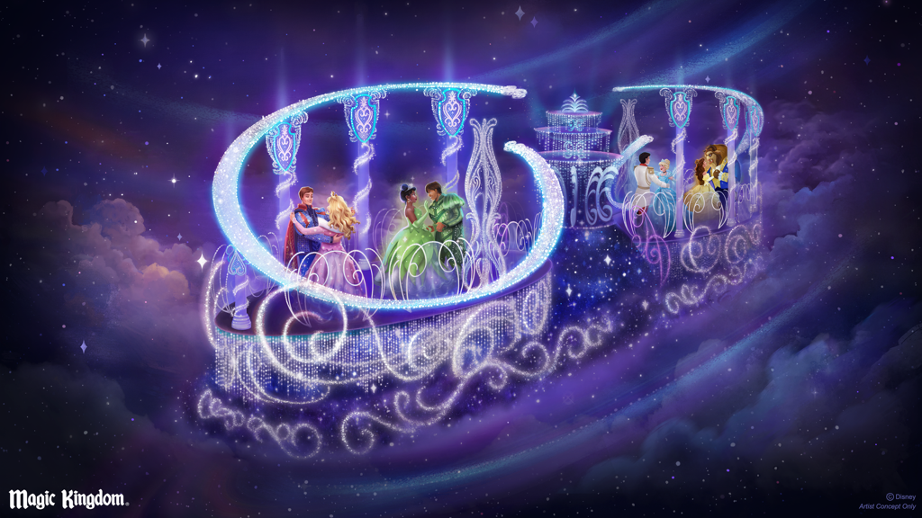 Concept art for “Disney Starlight: Dream the Night Away," Magic Kingdom Park