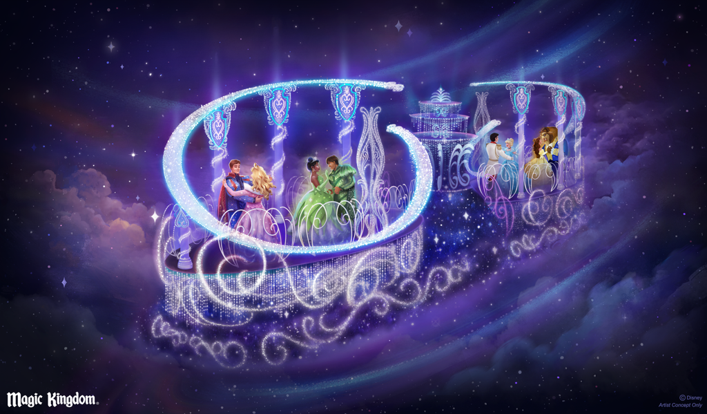 Concept art for “Disney Starlight: Dream the Night Away," Magic Kingdom Park