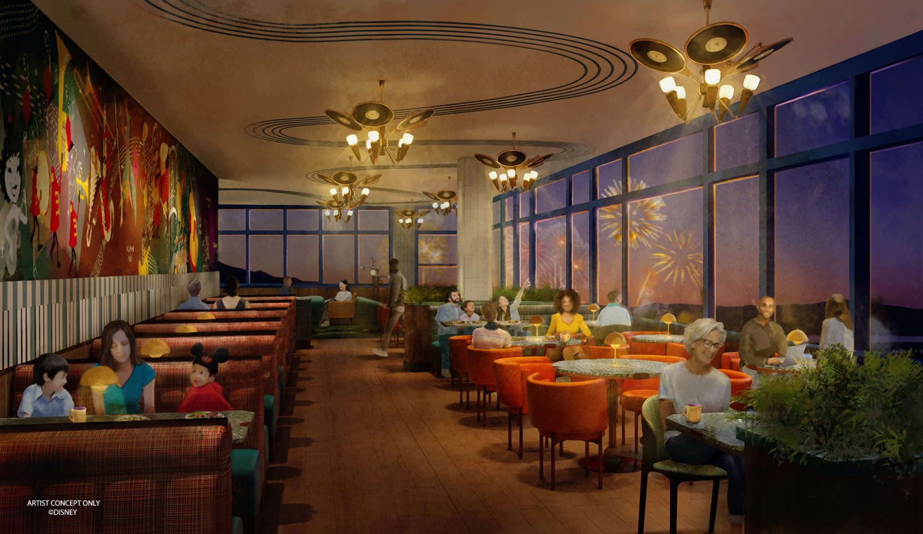 High Key Club rendering, Disneyland Hotel