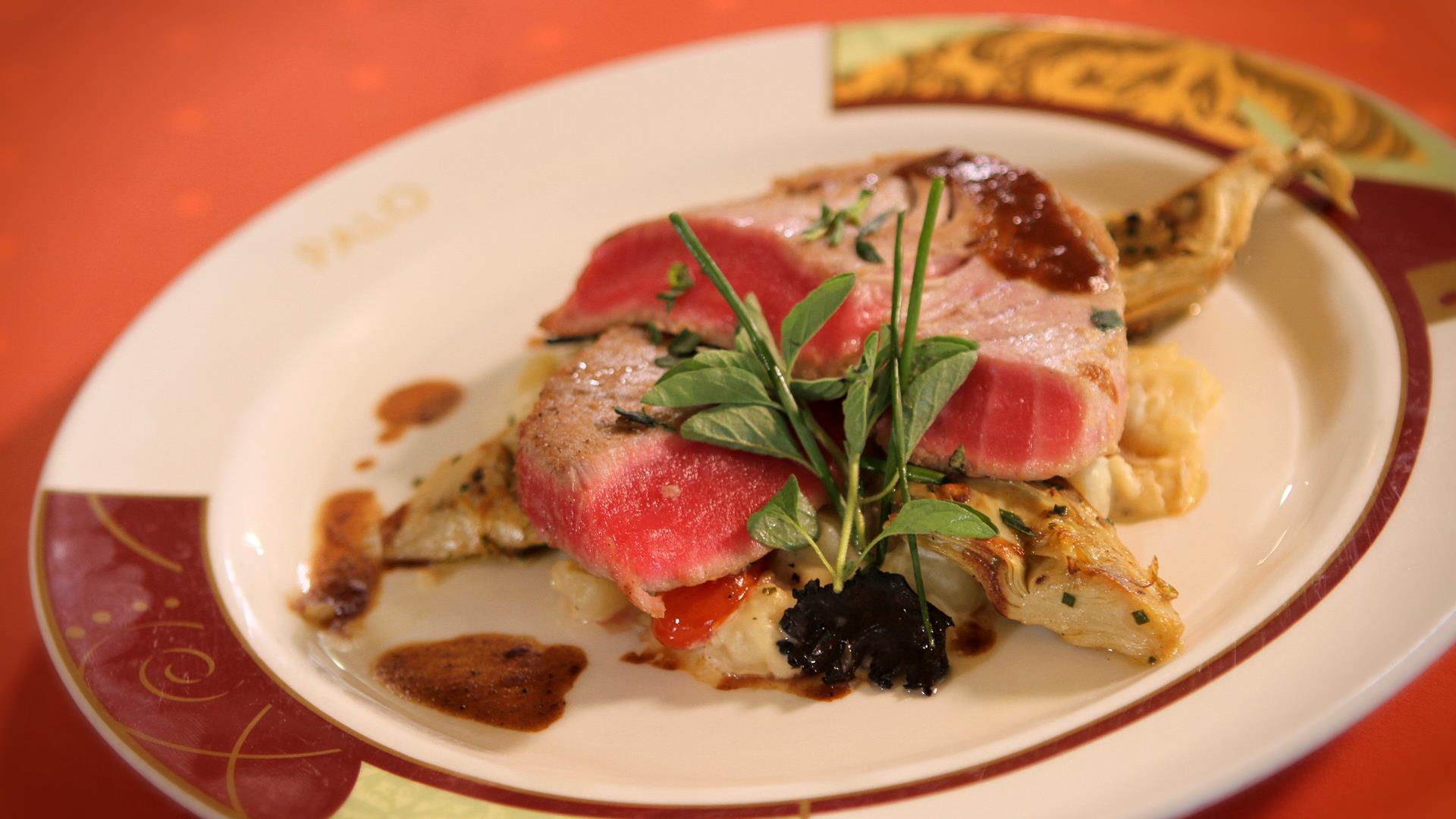 Grilled Tuna Recipe from Palo on Disney Cruise Line