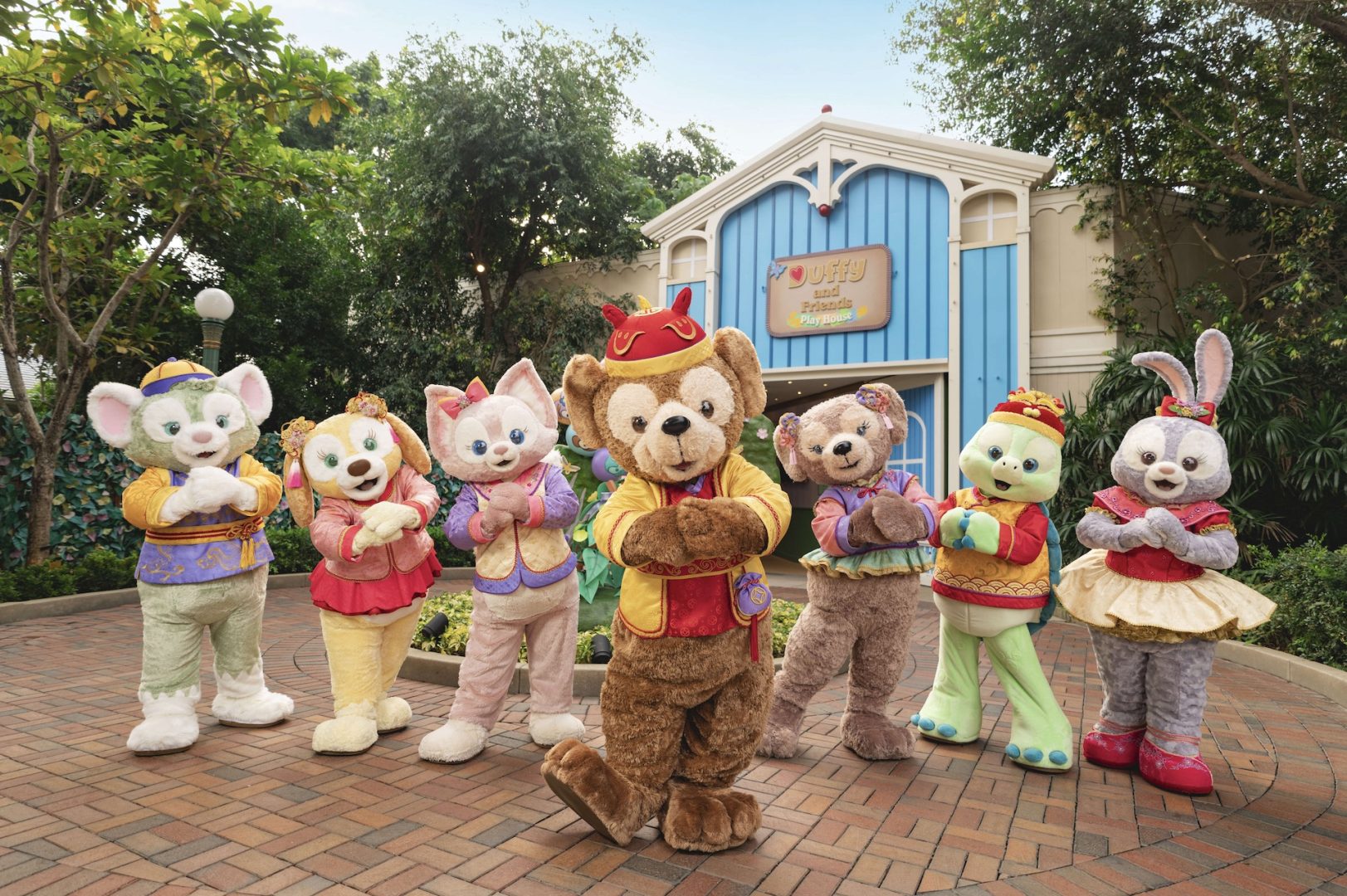 Chinese New Year at 
Hong Kong Disneyland Resort, characters