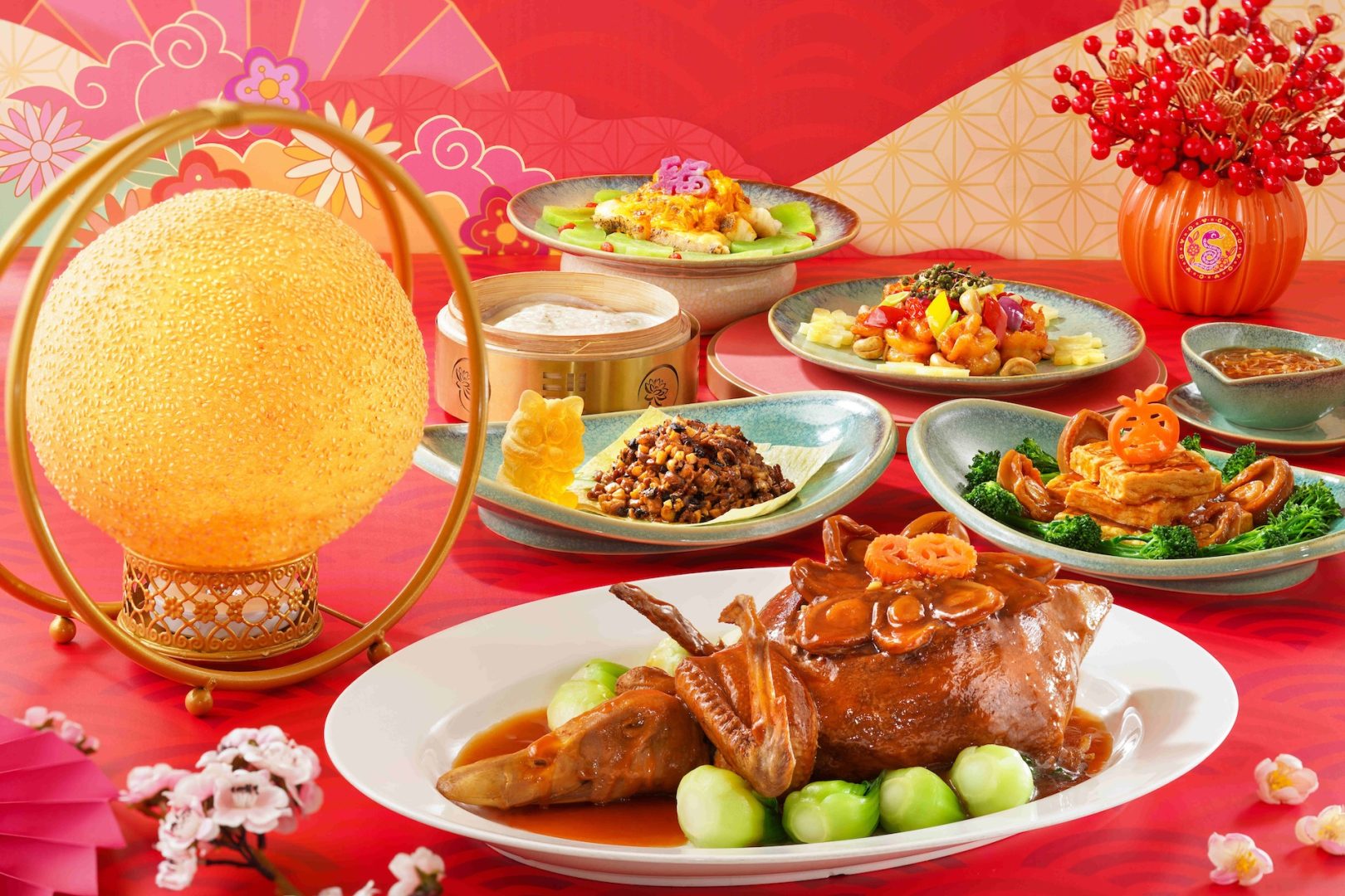 Chinese New Year at 
Hong Kong Disneyland Resort, food offerings