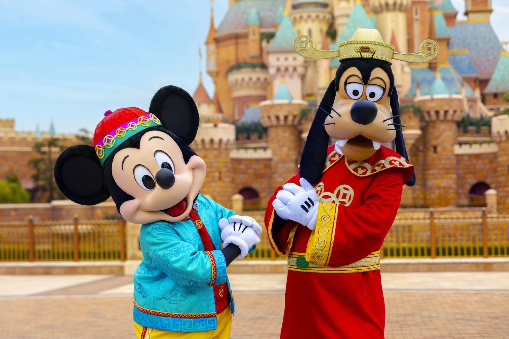 Chinese New Year at 
Hong Kong Disneyland Resort, characters