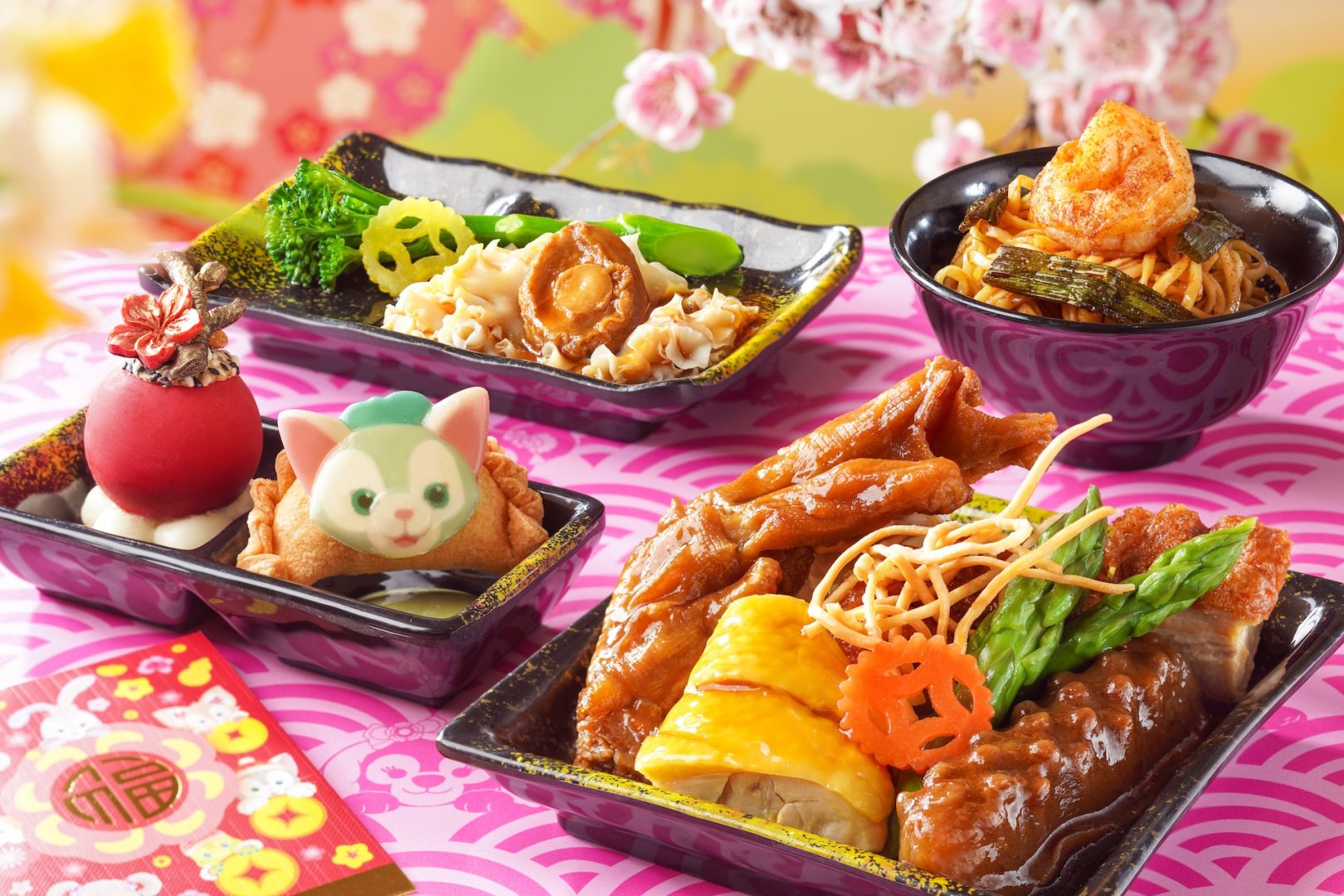 Chinese New Year at 
Hong Kong Disneyland Resort, food offerings