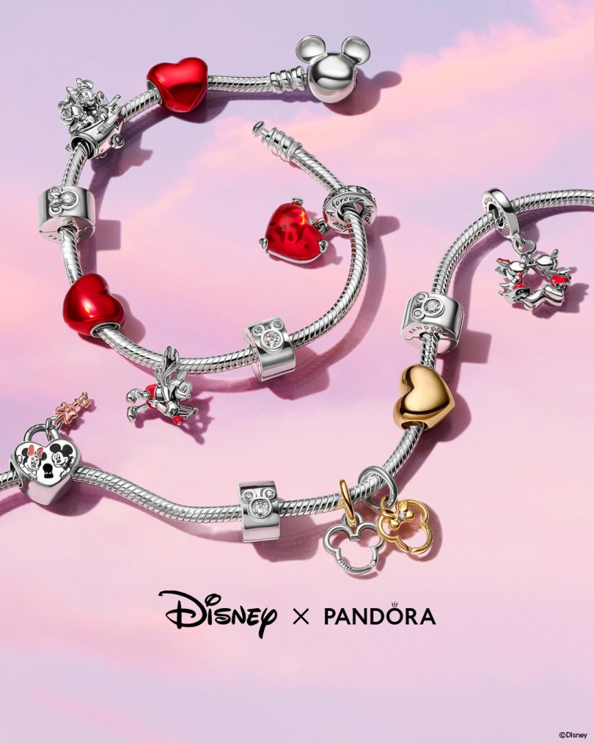 Mickey Mouse & Minnie Mouse Valentine’s charms