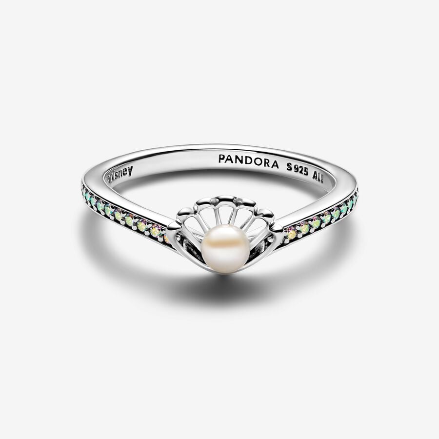 Disney Princess Ariel Shell Treated Freshwater Cultured Pearl Ring from Pandora