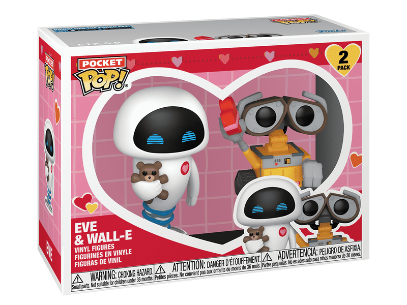 Pocket Pop! EVE & WALL-E (Valentine) 2-Pack by Funko