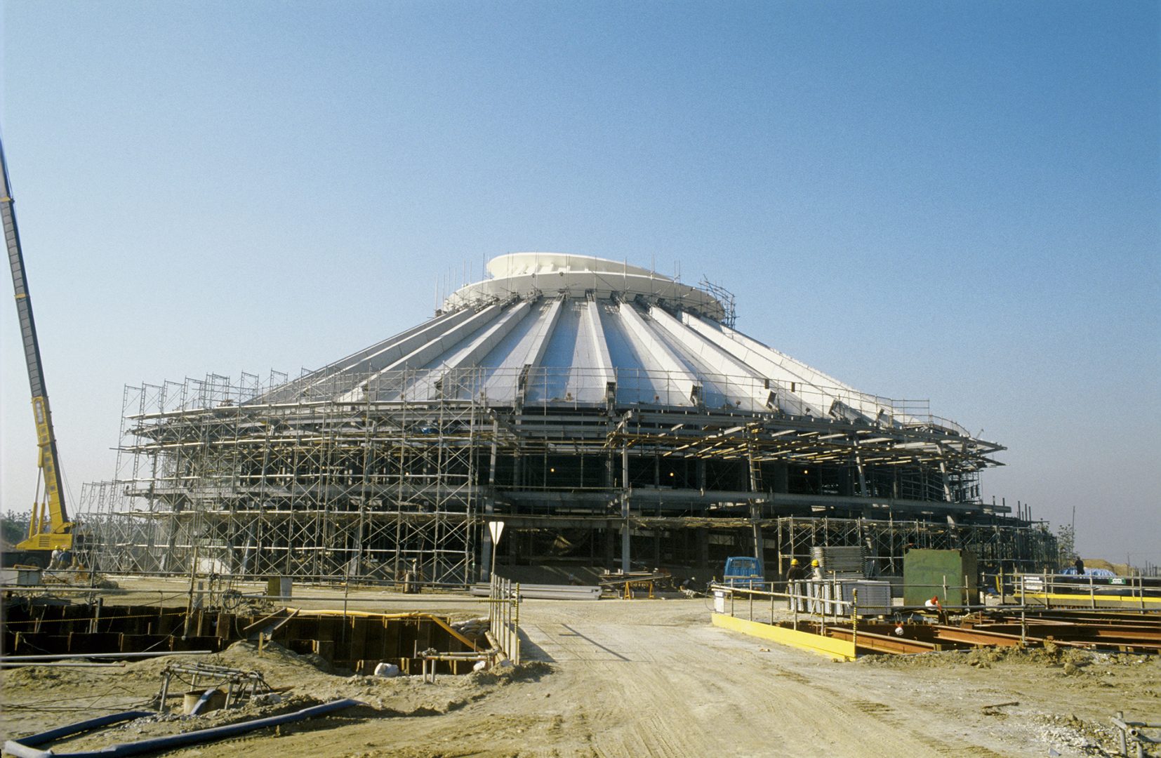 Space Mountain construction at Tokyo Disney Resort