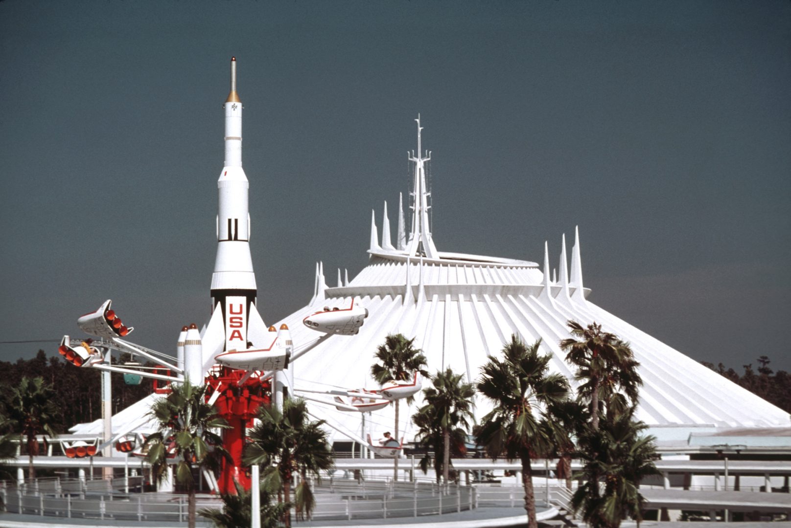 Historical image of Space Mountain at Walt Disney World