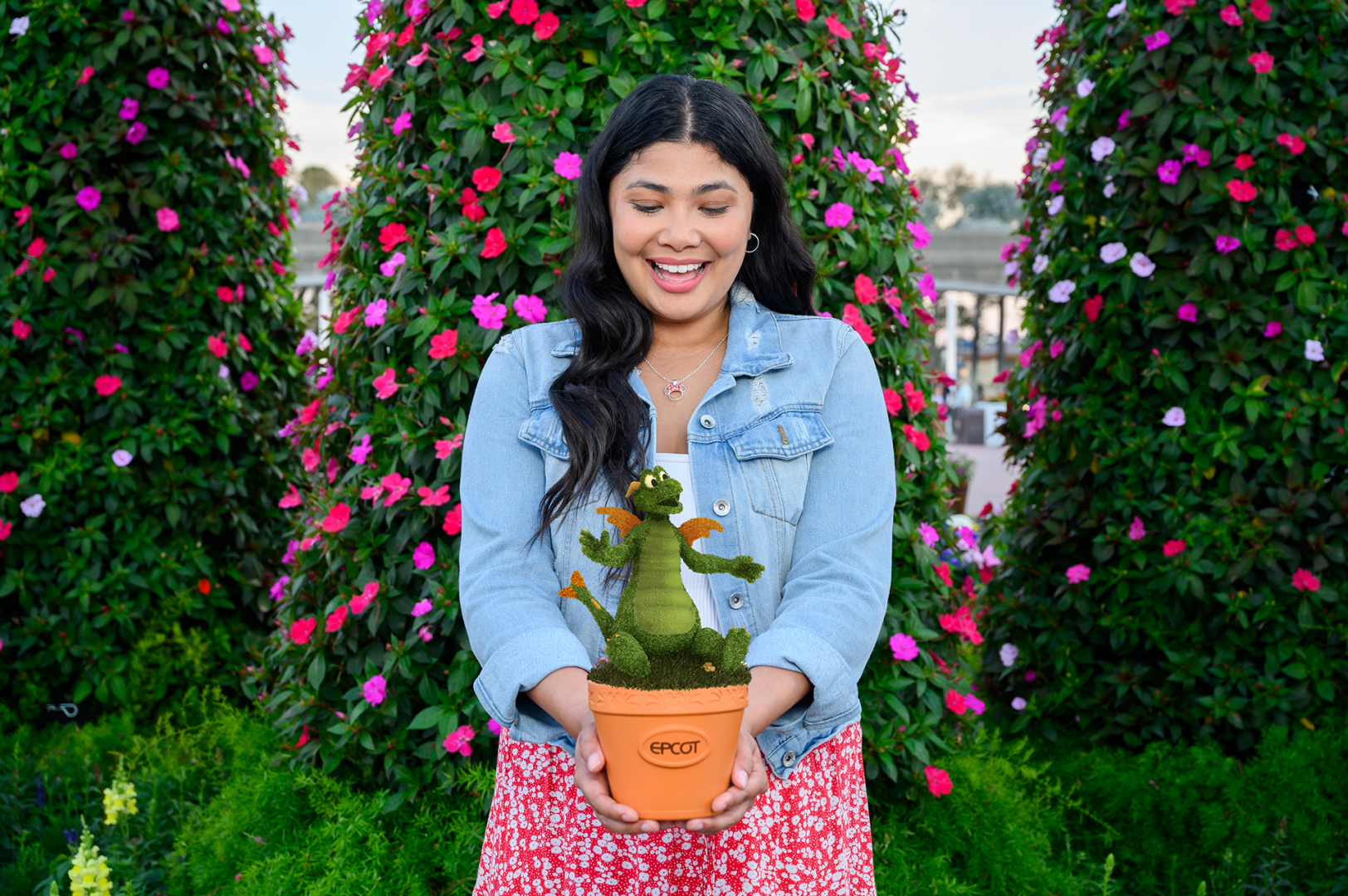 Figment Topiary Magic Shot, New at 2025 Epcot Flower and Garden