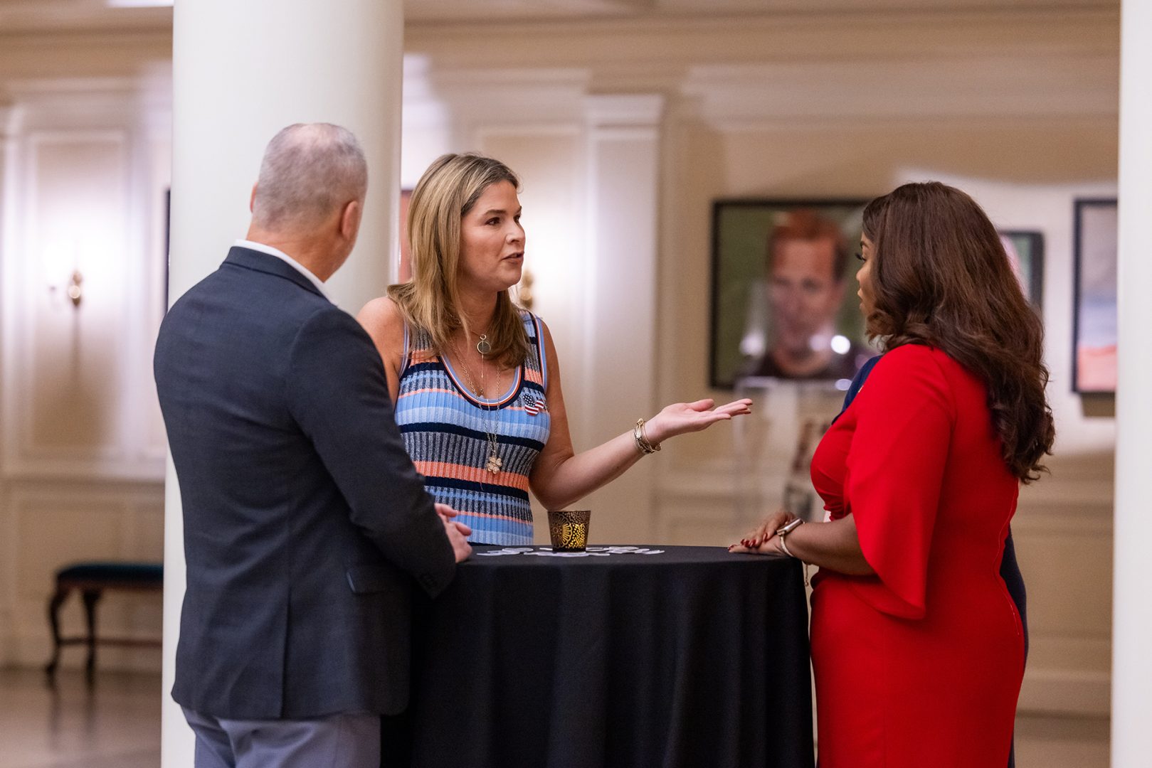 Jenna Bush Hager visits EPCOT Portraits of Courage