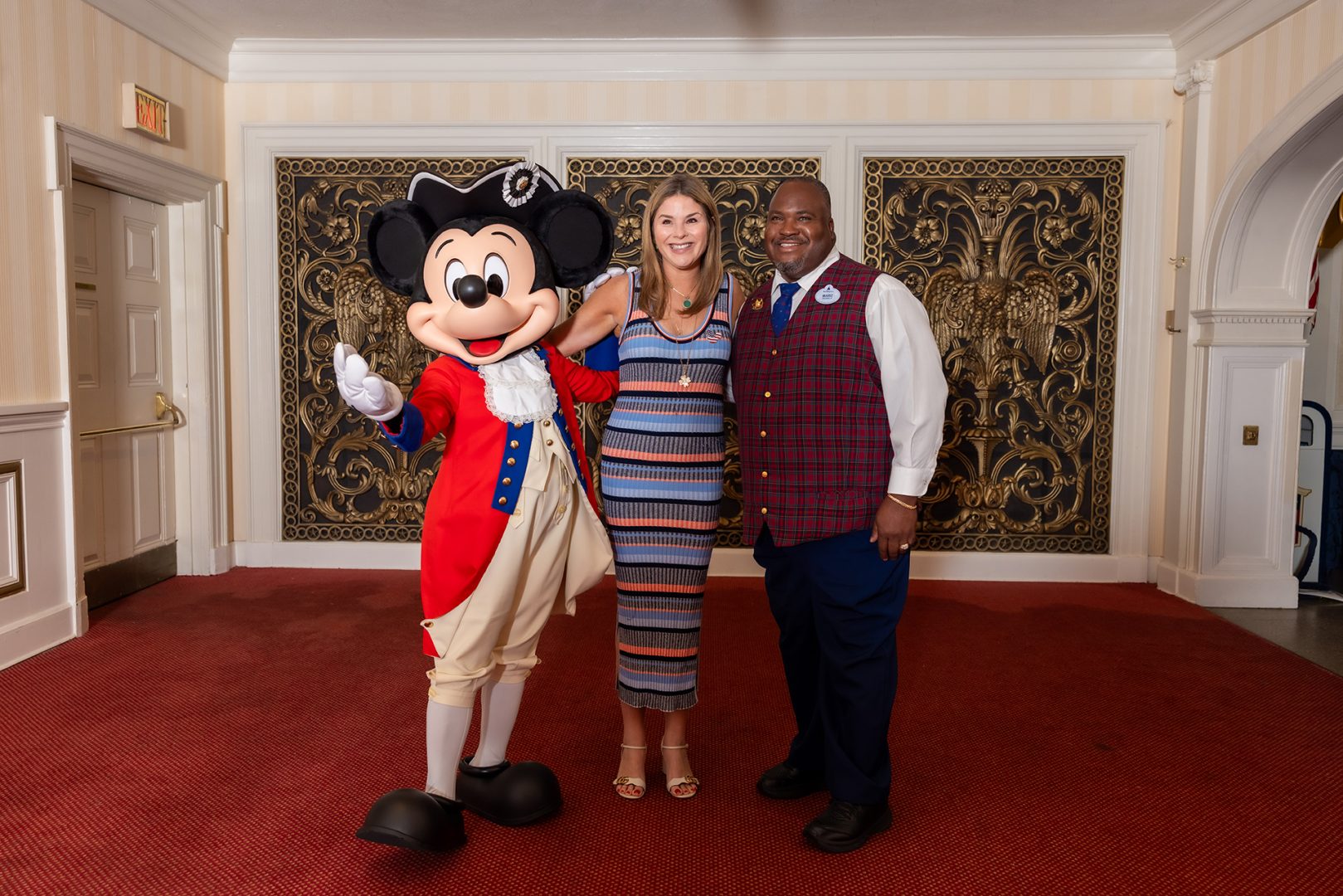 Jenna Bush Hager visits EPCOT Portraits of Courage