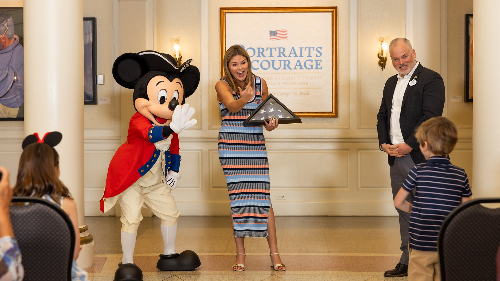 Jenna Bush Hager visits EPCOT Portraits of Courage