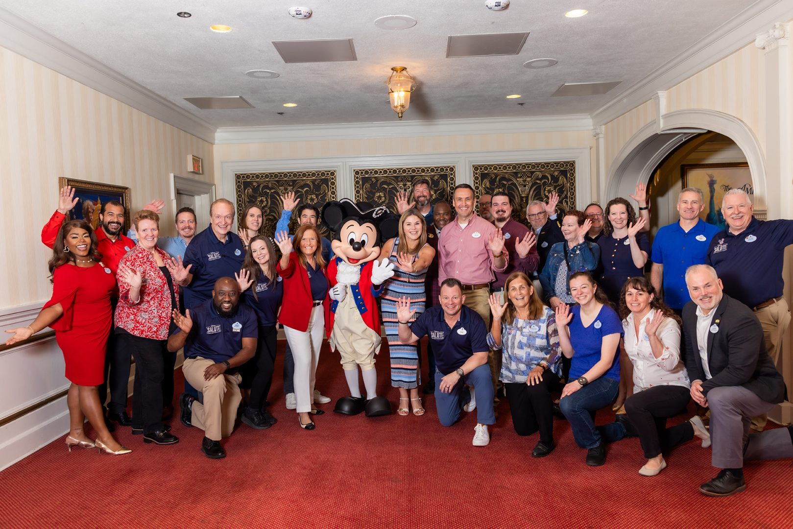 Jenna Bush Hager visits EPCOT Portraits of Courage