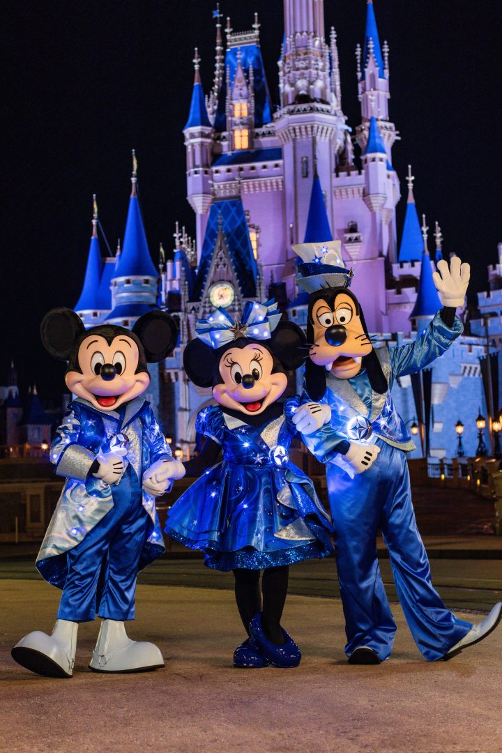 Disney Starlight Costumes Mickey Minnie Goofy Magic Kingdom Cinderella Castle