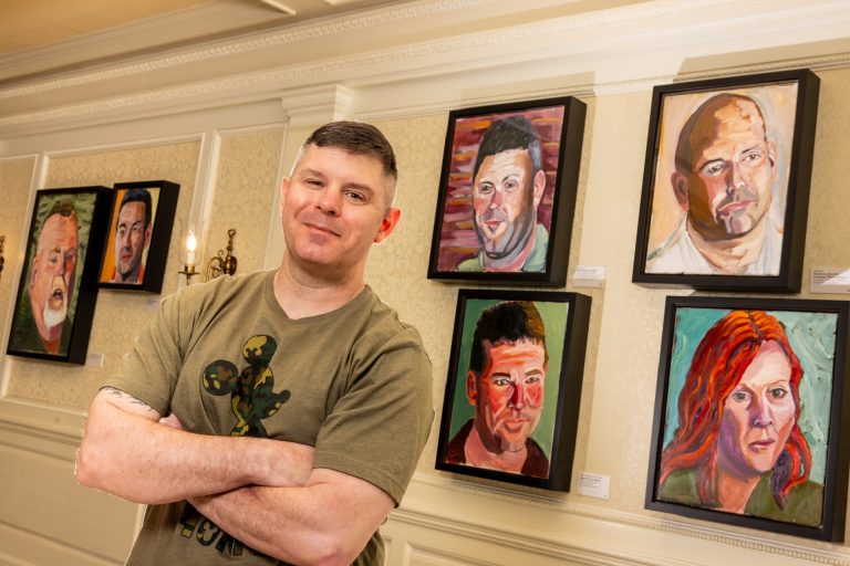 Veteran Portraits at EPCOT George Bush