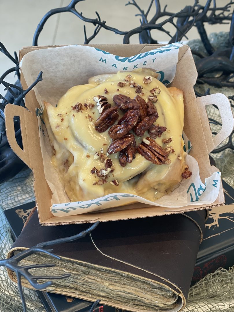 Maple Pecan Praline Cinnamon Roll