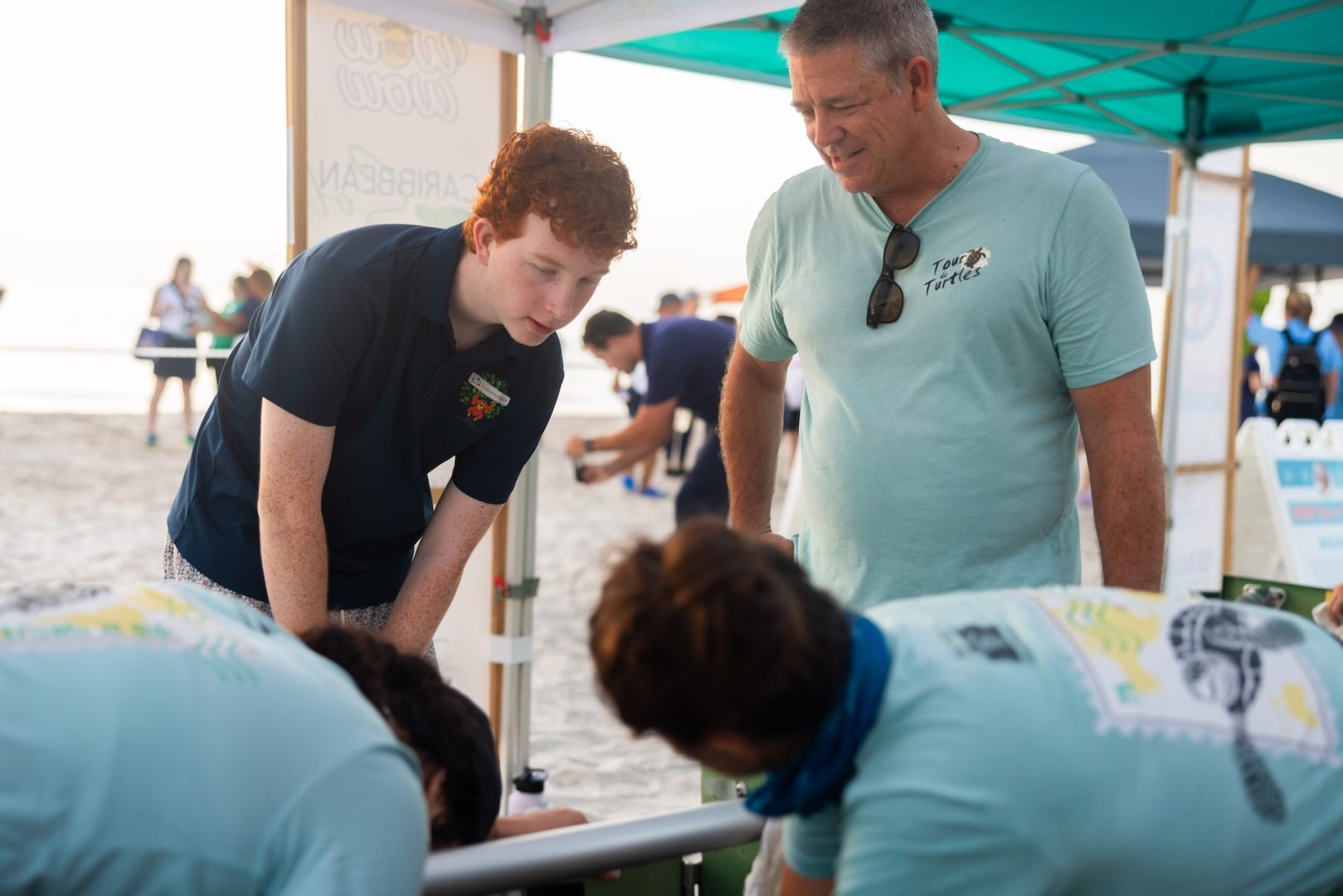 Jack (Kid Conservationist) on the beach at the 18th annual Tour de Turtles event
