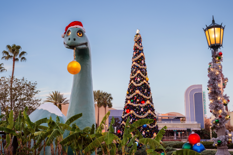 Decoración navideña en Hollywood Studios