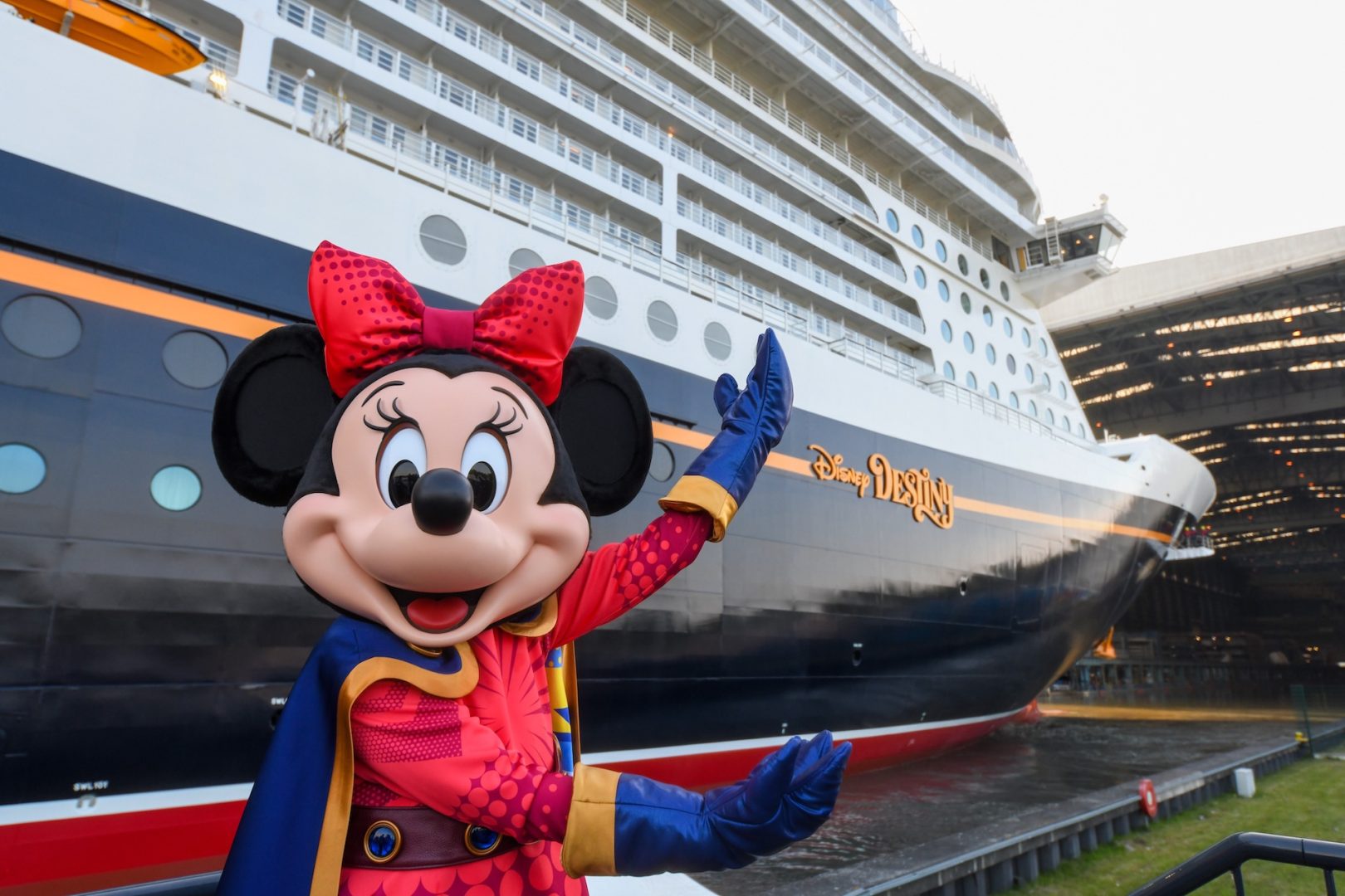 Disney Cruise Line Disney Destiny Float Out Minnie