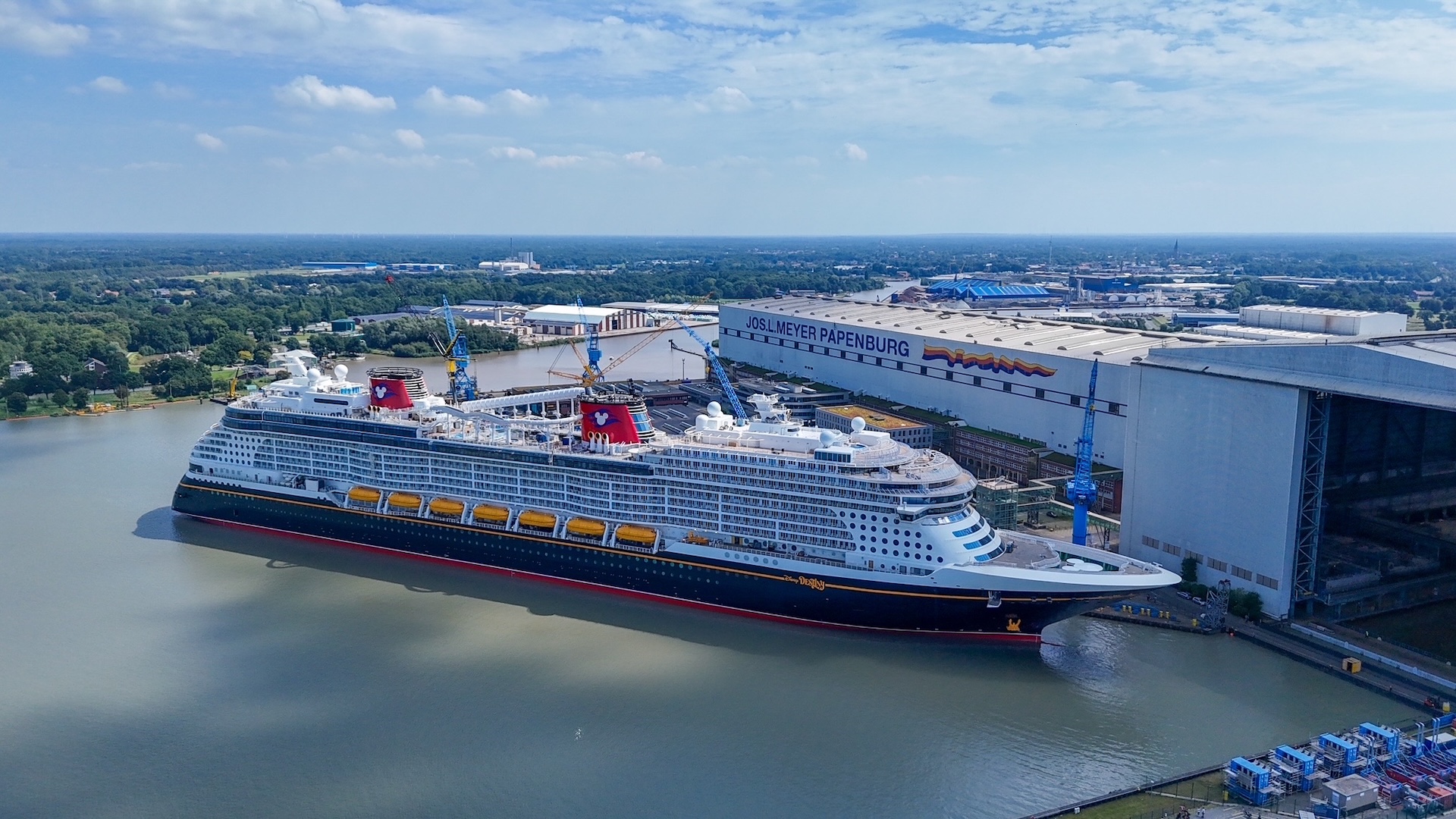 Disney Cruise Line Disney Destiny Float Out