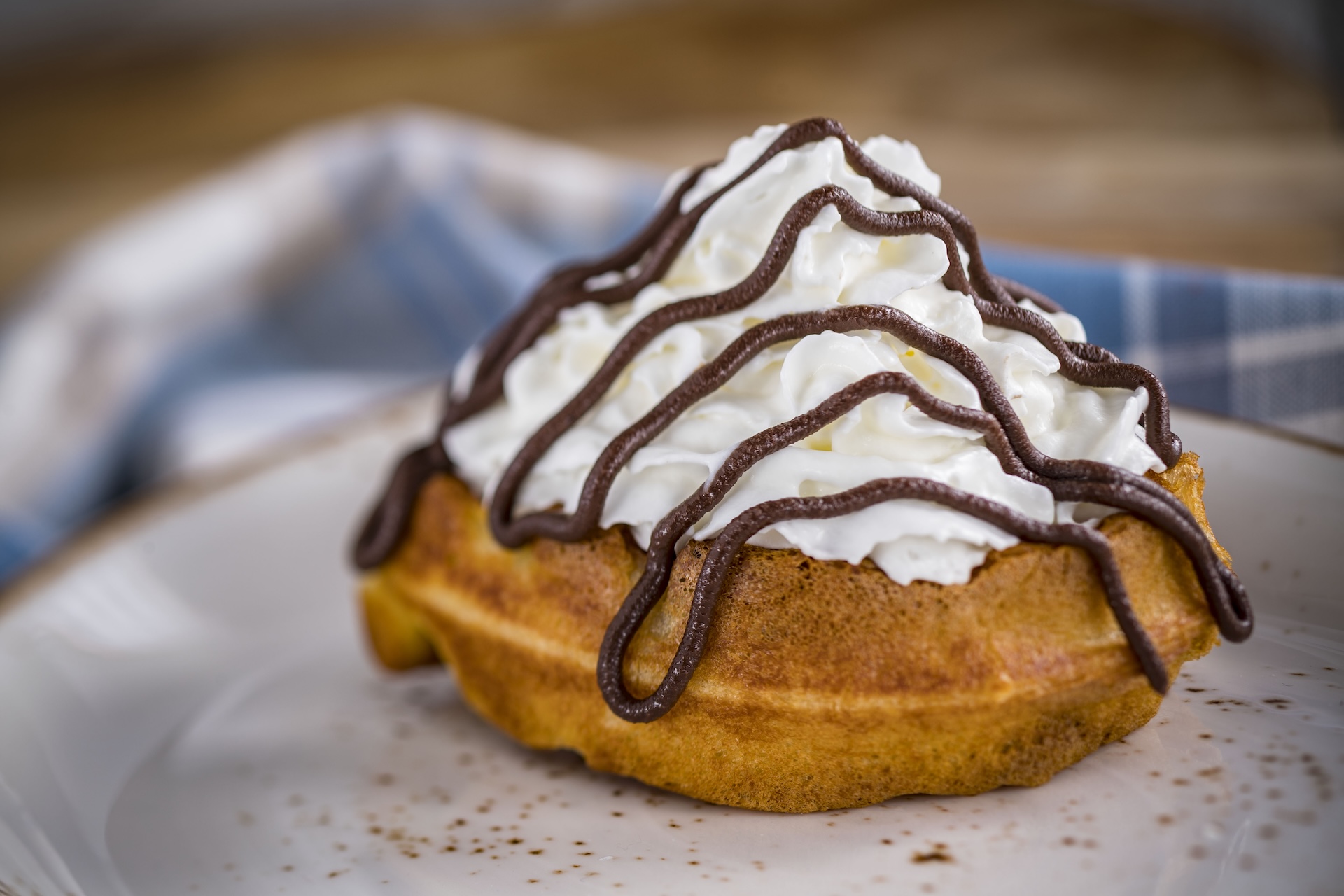 EPCOT Food & Wine Festival Belgian Waffle with Warm Chocolate Ganache