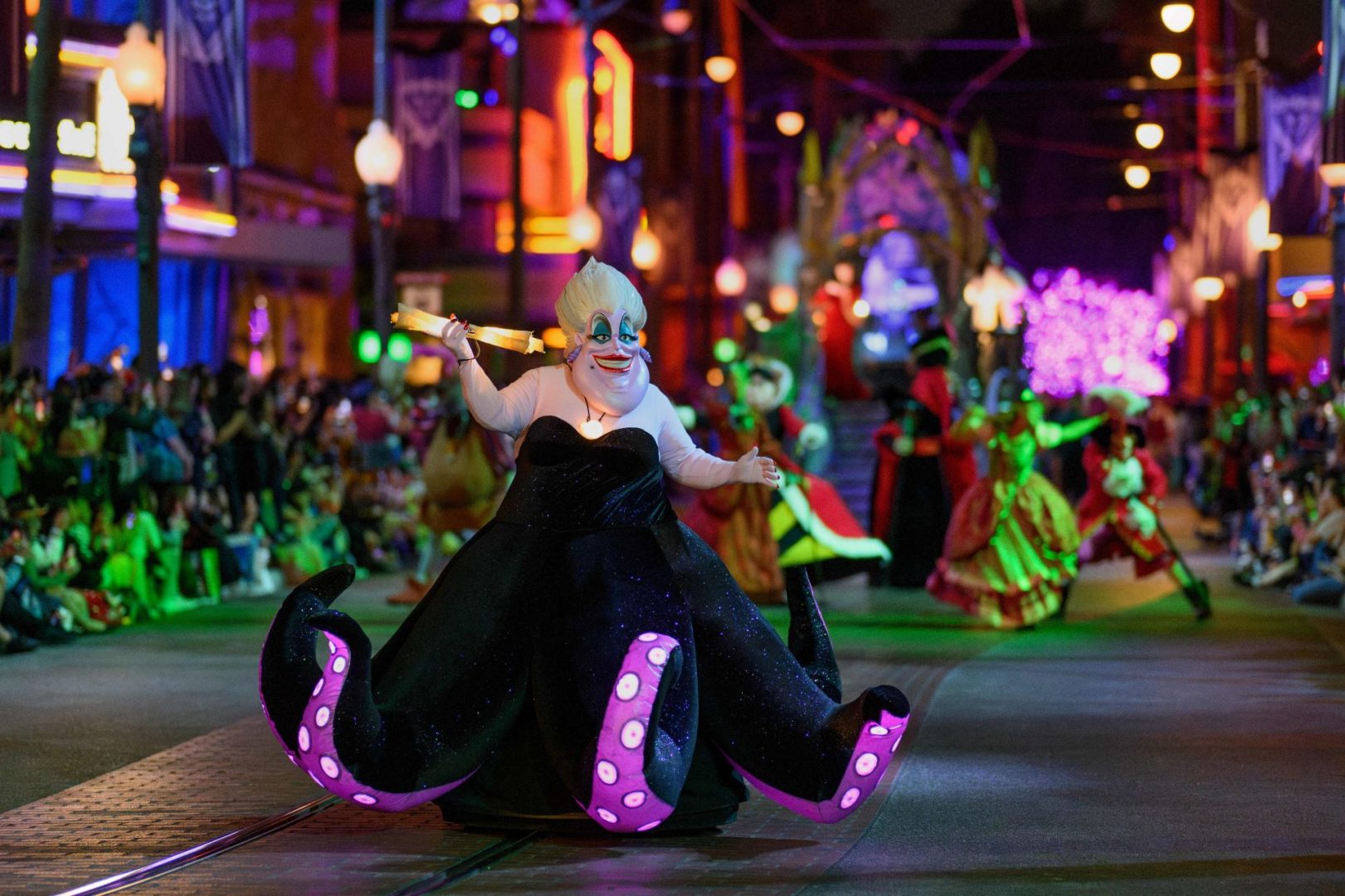 Ursula at the Frightfully Fun Parade During Oogie Boogie Bash