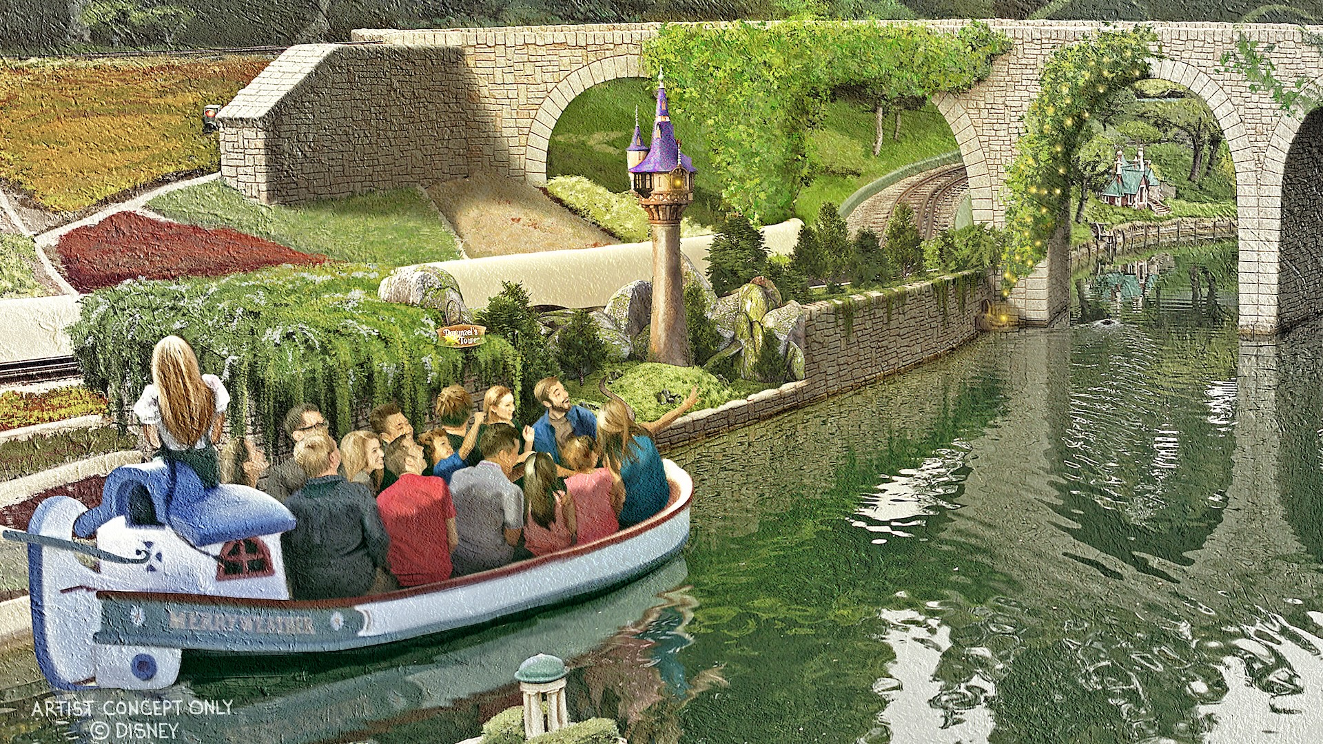 Rapunzel’s Tower Coming to Storybook Land Canal Boats at Disneyland