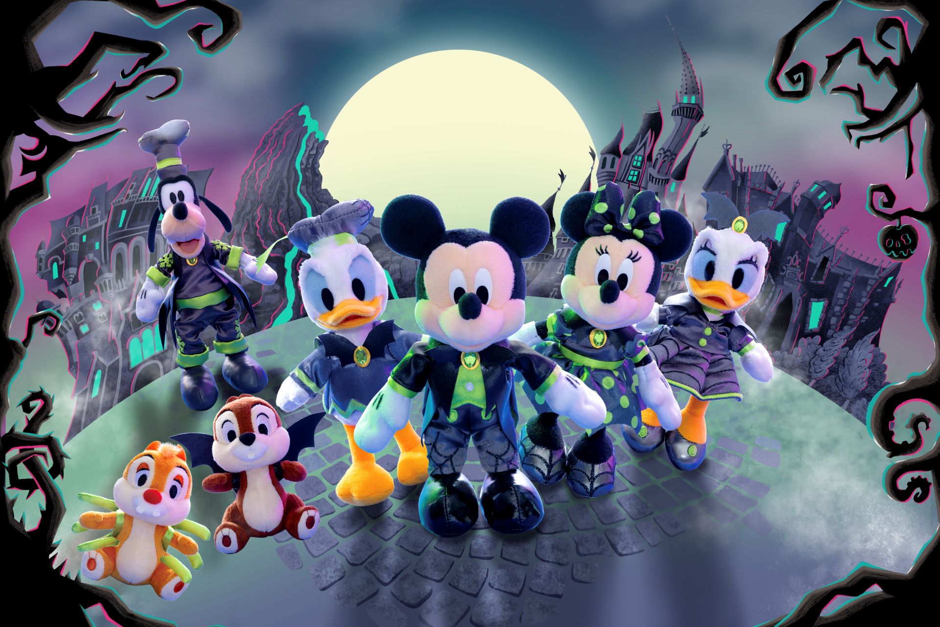Mickey and Friends Halloween Plush at Tokyo Disney