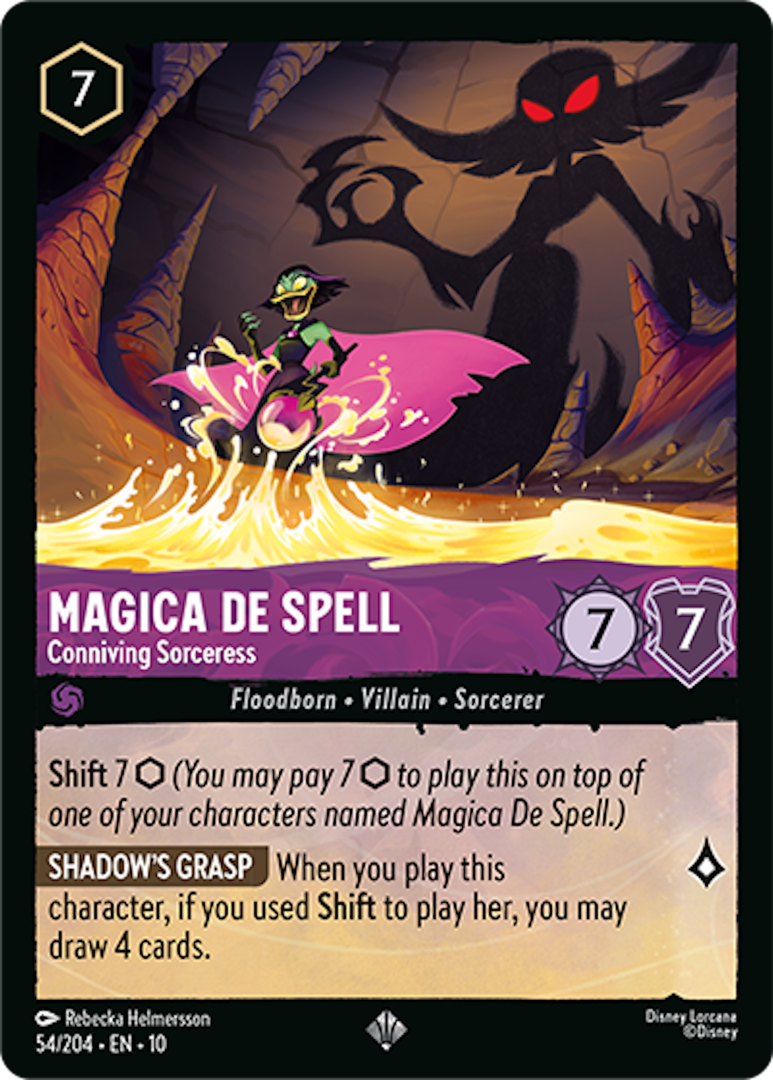 Lorcana Whispers in the Well Villains Cards Magica De Spell