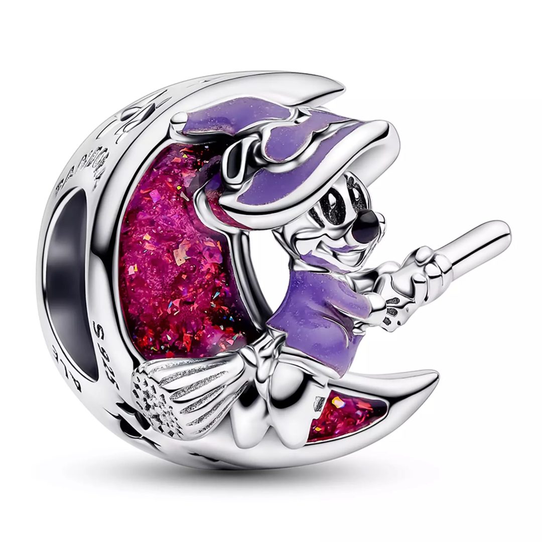 Minnie Mouse Glow-in-the-Dark Witch Halloween Charm