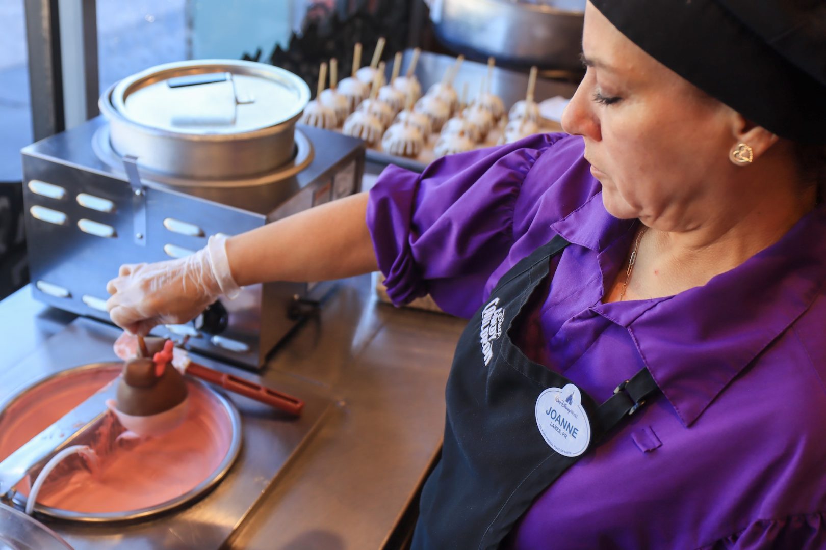 Cast Member at Disney Springs Candy Cauldron