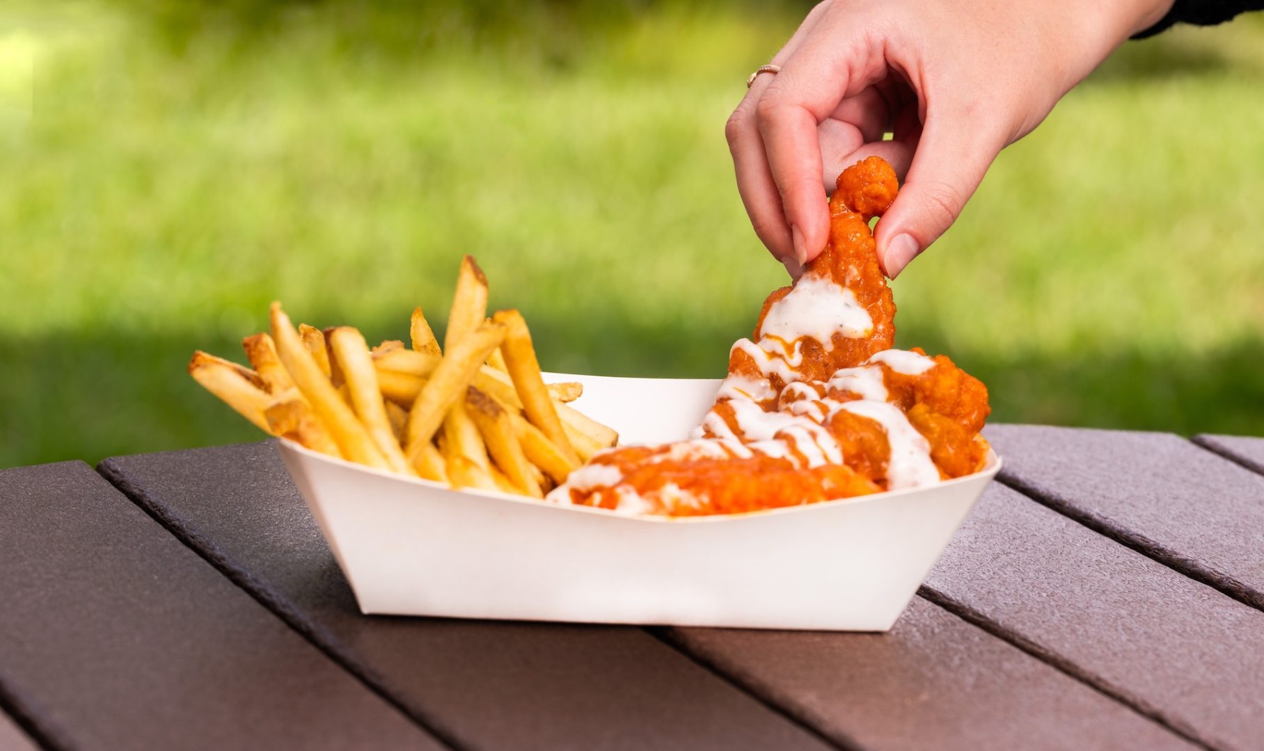 13 New Sauced Chicken Strips Coming to Walt Disney World Honey Buffalo Chicken Strips with Ranch